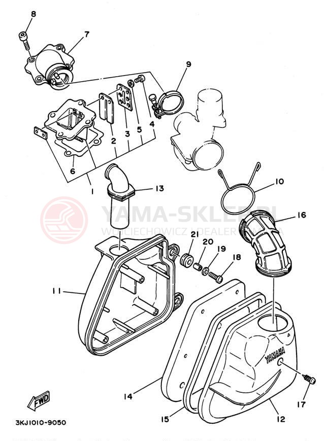 Schemat "Wtrysk paliwa" do Yamaha JOG CY50L