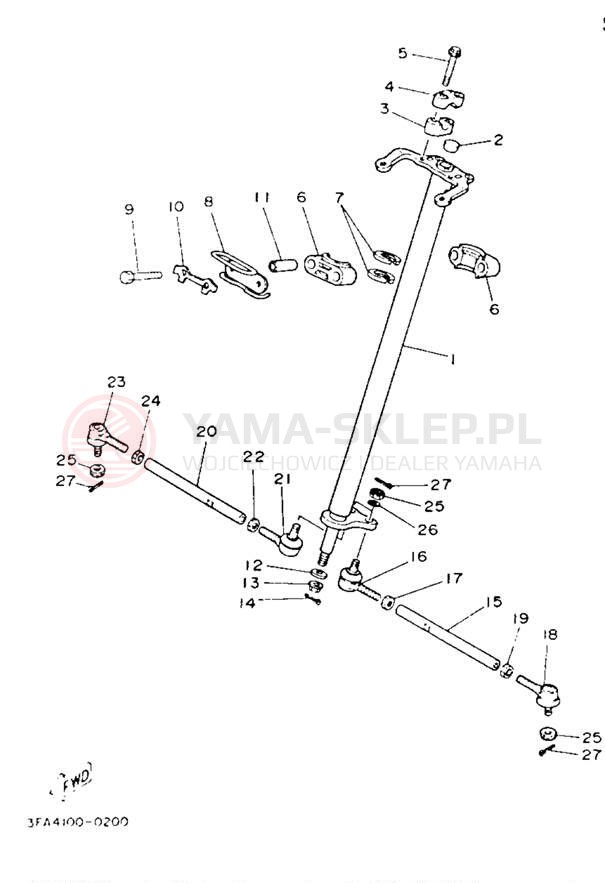 Schemat "Półki zawieszenia" do Yamaha BREEZE YFA1F