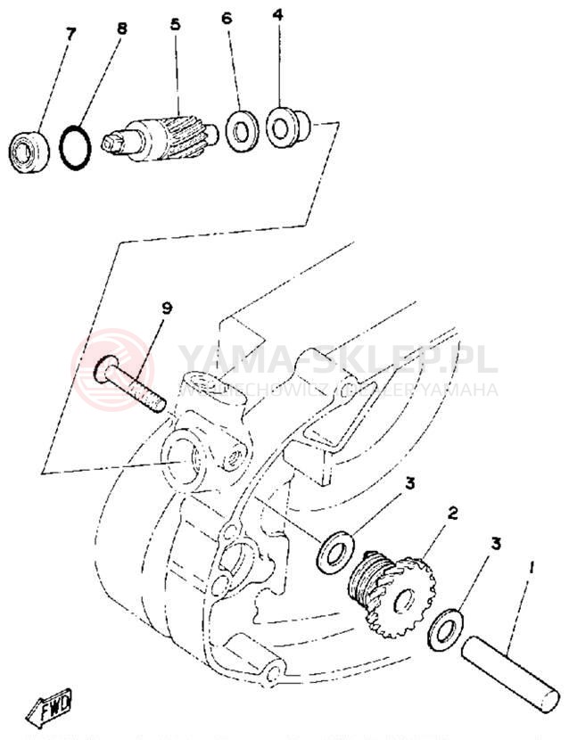 Schemat "Tryby licznika" do Yamaha DT175G