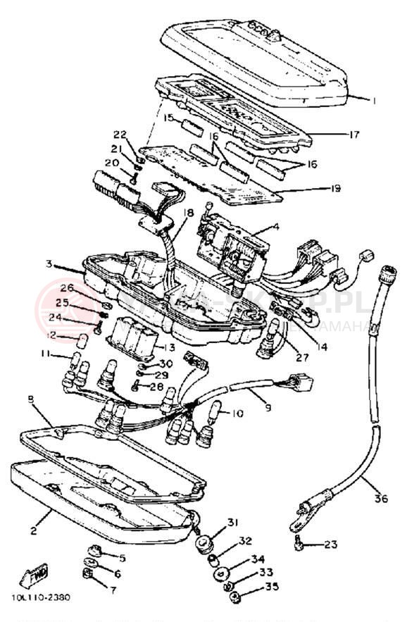 Schemat "licznik" do Yamaha XV920J