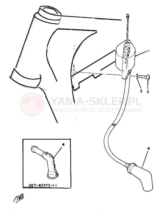 Schemat "układ elektryczny" do Yamaha YZ80H