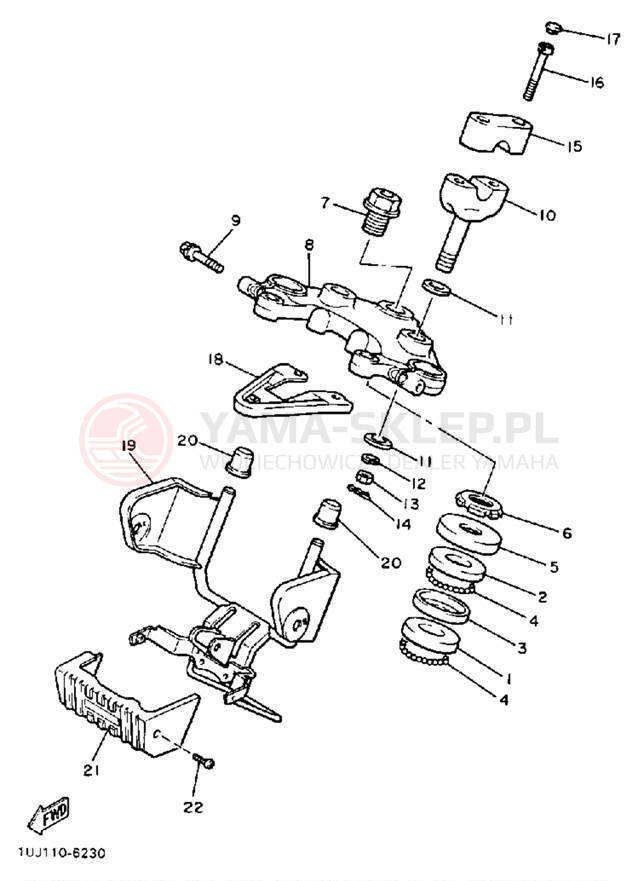 Schemat "Półki zawieszenia" do Yamaha RADIAN YX600TC/YX600T