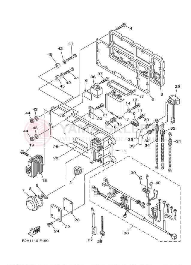 Schemat "układ elektryczny" do Yamaha 212 SS FAT1100CH