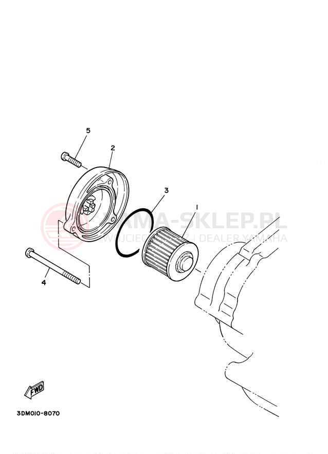 Schemat "Filtr oleju" do Yamaha VIRAGO 250 XV250R/XV250RC