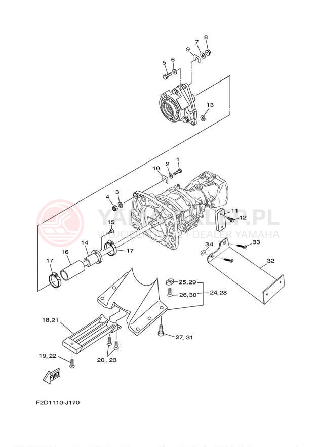 Schemat "JET UNIT" do Yamaha 242 LIMITED SXT1800JL