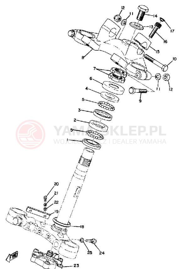 Schemat "Półki zawieszenia" do Yamaha TX750