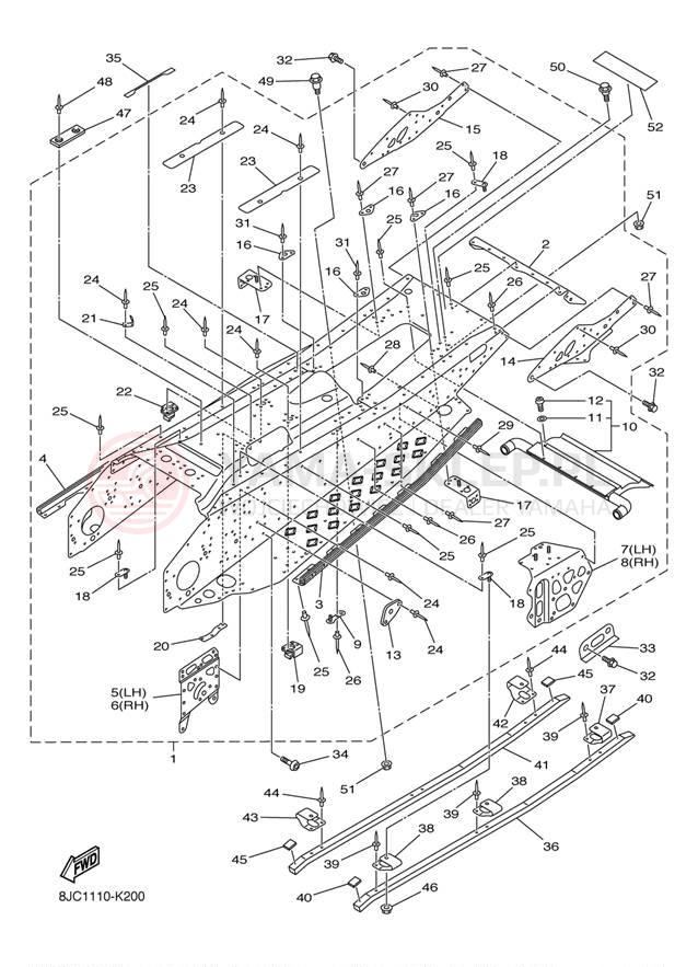 Schemat "rama" do Yamaha APEX SE RX10PSER/RX10PSEL