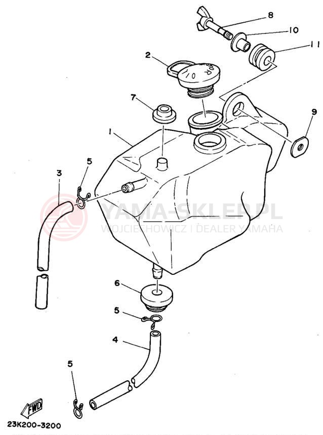 Schemat "Miska olejowa" do Yamaha RT180A