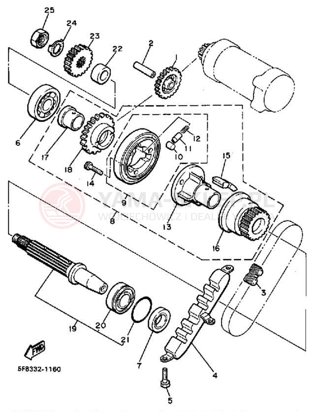 Schemat "rozrusznik" do Yamaha FJ600LC/FJ600L