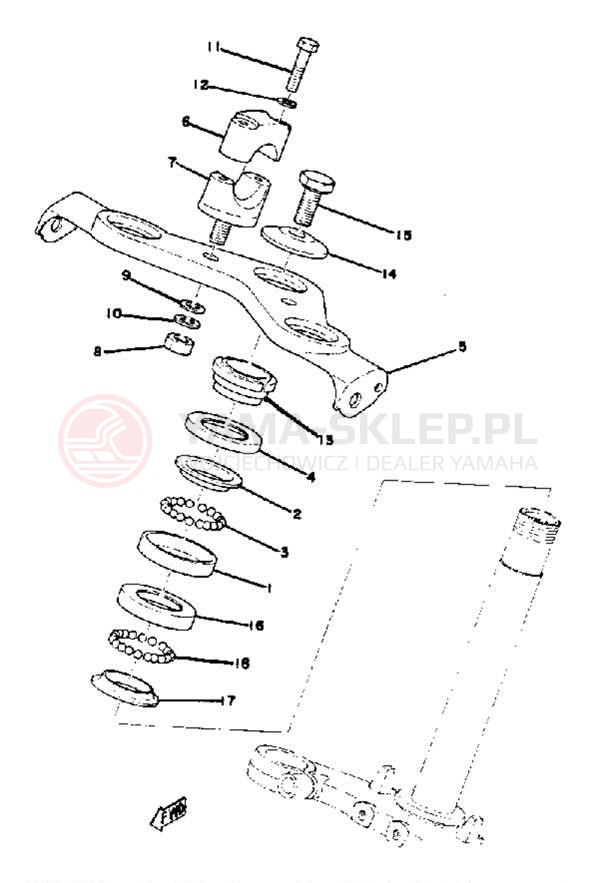 Schemat "Półki zawieszenia" do Yamaha GTMXC/GT80C