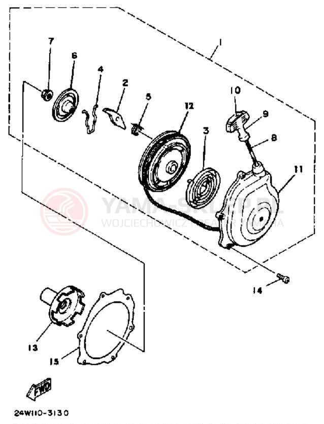 Schemat "rozrusznik" do Yamaha YTM200EL