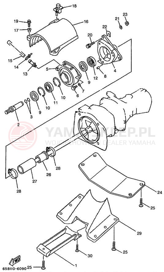Schemat "JET UNIT" do Yamaha EXCITER 135 EXS1200X