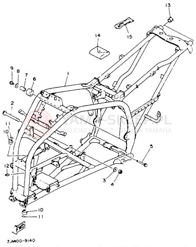 Schemat "rama" do Yamaha BLASTER YFS200E