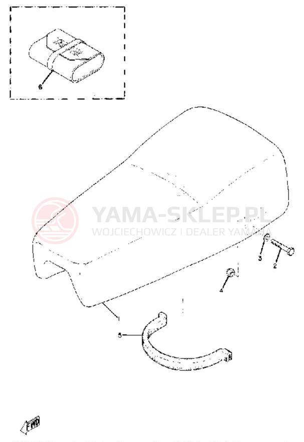 Schemat "siedzenie" do Yamaha SC500A