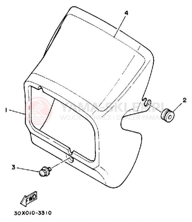 Schemat "Owiewki" do Yamaha XT250LC/XT250L
