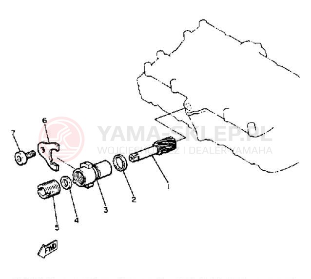 Schemat "Tryby licznika" do Yamaha XJ650 XJ650H