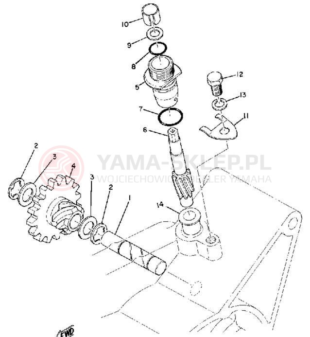 Schemat "Tryby licznika" do Yamaha RT1M/RT1