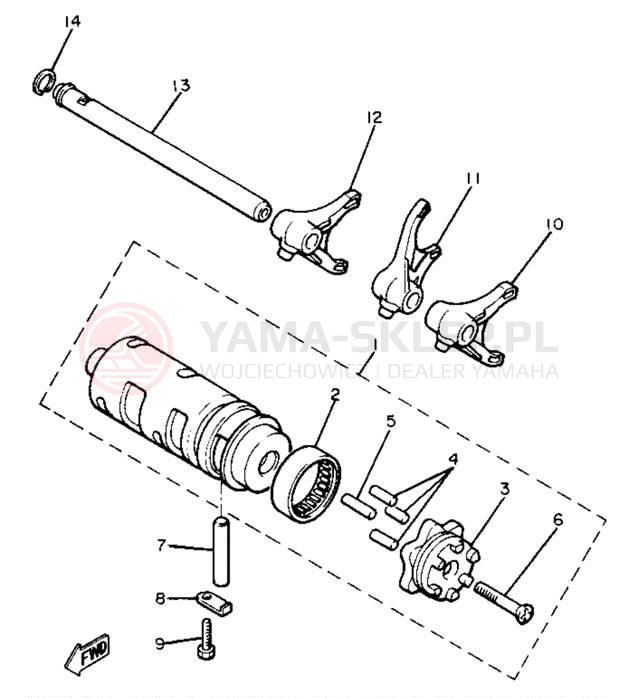 Schemat "Wodziki, automat" do Yamaha XJ650LH