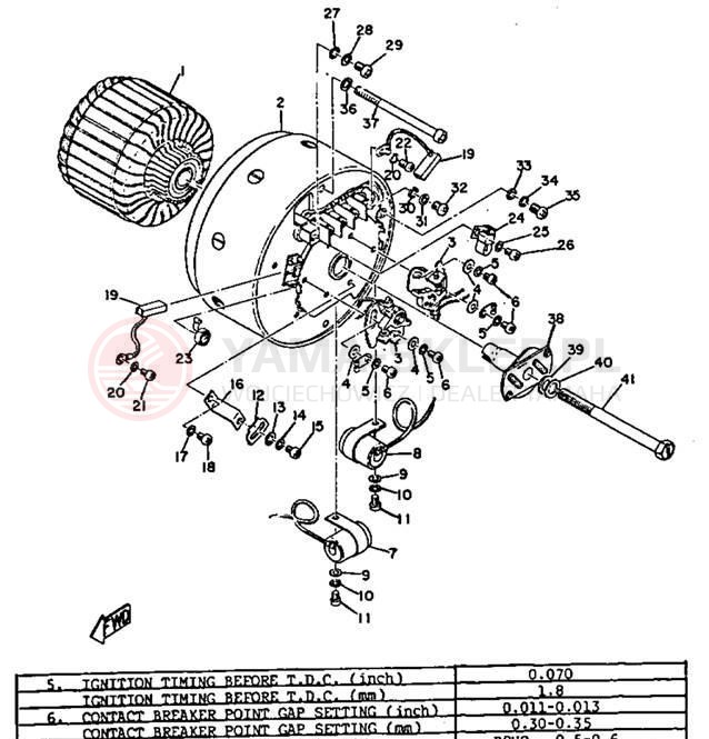 Schemat "rozrusznik" do Yamaha YCS1/YCS1C