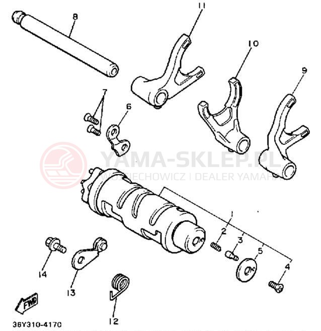 Schemat "Wodziki, automat" do Yamaha FJ1200T/FJ1200TC