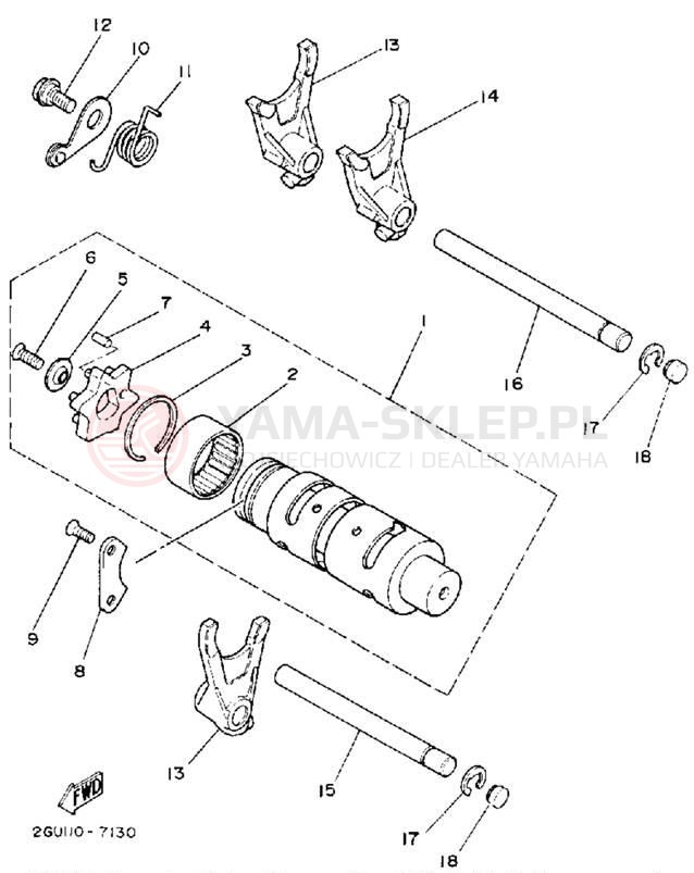 Schemat "Wodziki, automat" do Yamaha YFZ350D