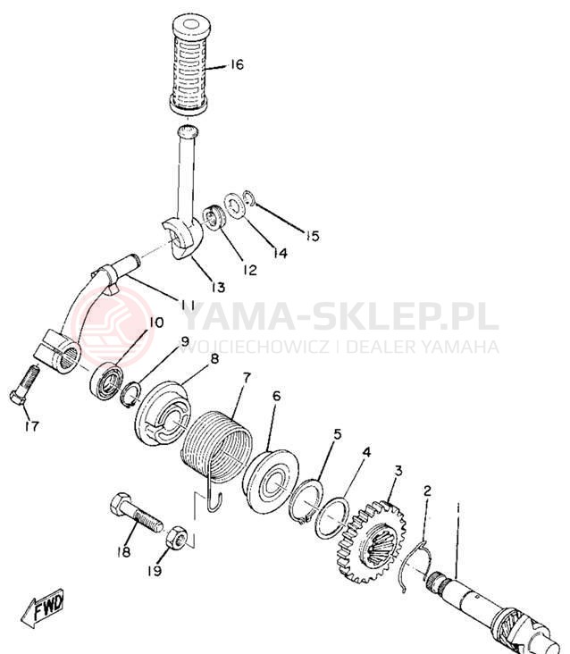 Schemat "kopniak" do Yamaha L5TA