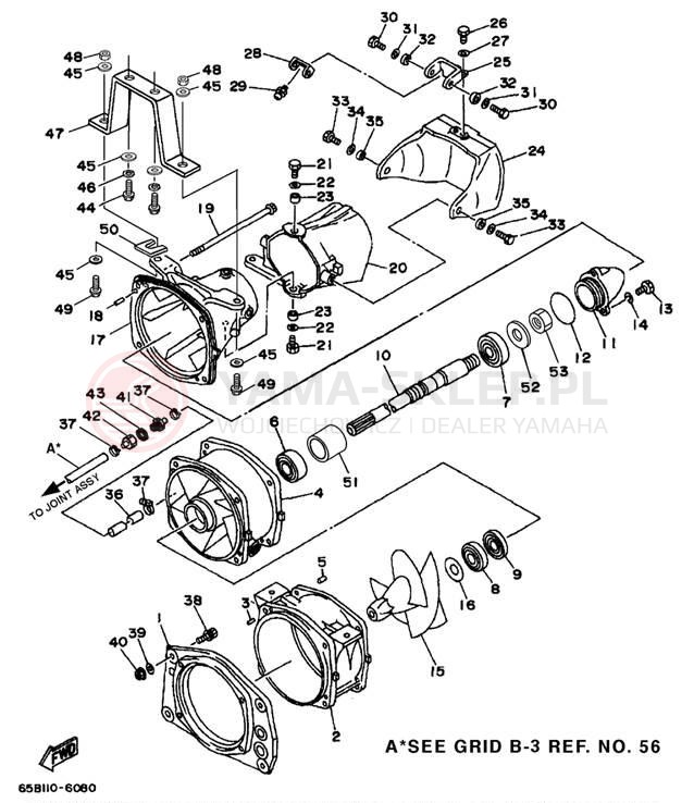 Schemat "JET UNIT" do Yamaha AR210 LST1200DB
