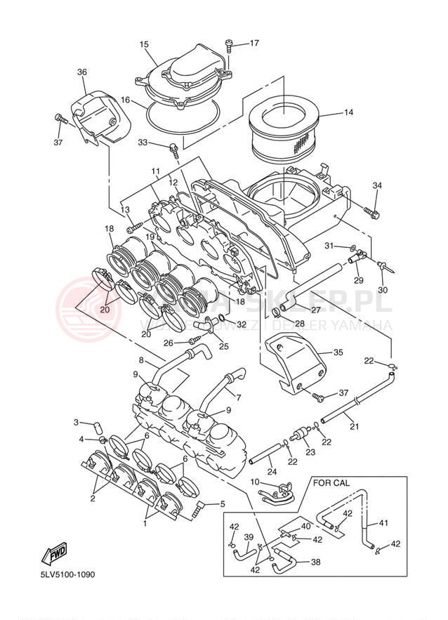 Schemat "Wtrysk paliwa" do Yamaha FZ-1 FZS1S/FZS1SC