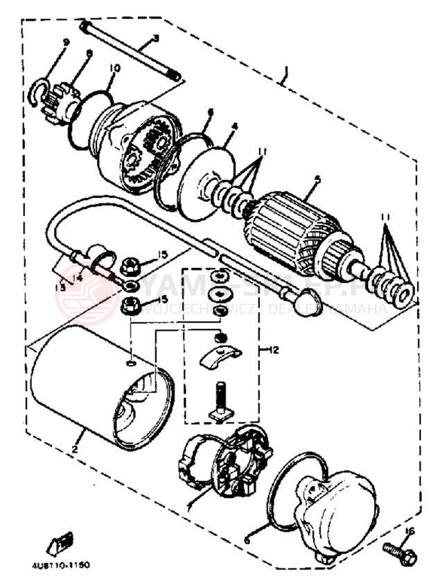 Schemat "rozrusznik" do Yamaha XJ550H