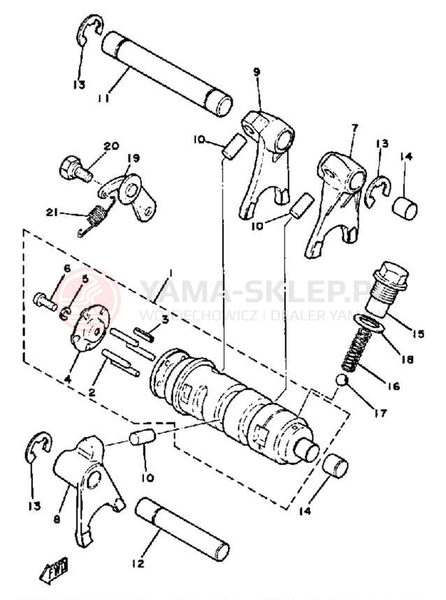 Schemat "Wodziki, automat" do Yamaha DT100K