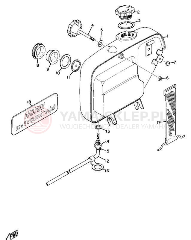 Schemat "Miska olejowa" do Yamaha AS2C
