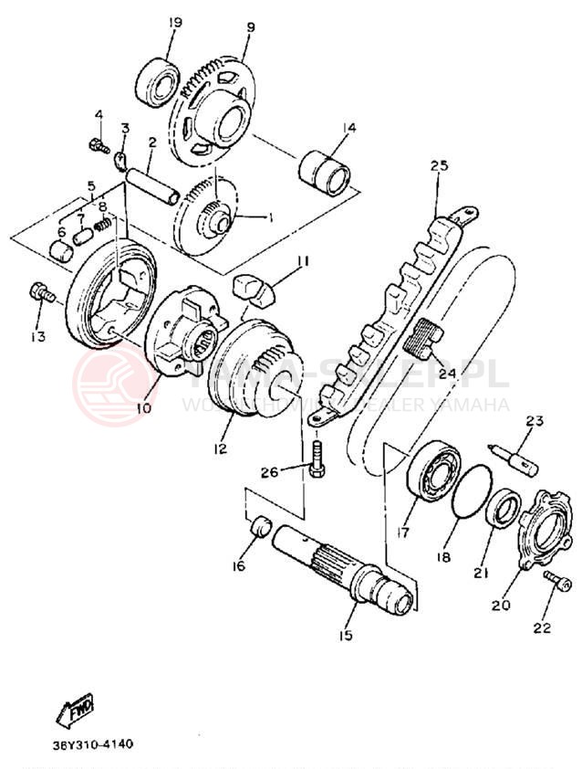 Schemat "rozrusznik" do Yamaha FJ1200B/FJ1200BC