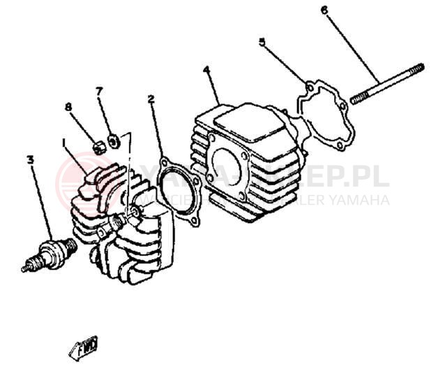 Schemat "cylinder" do Yamaha PW50H