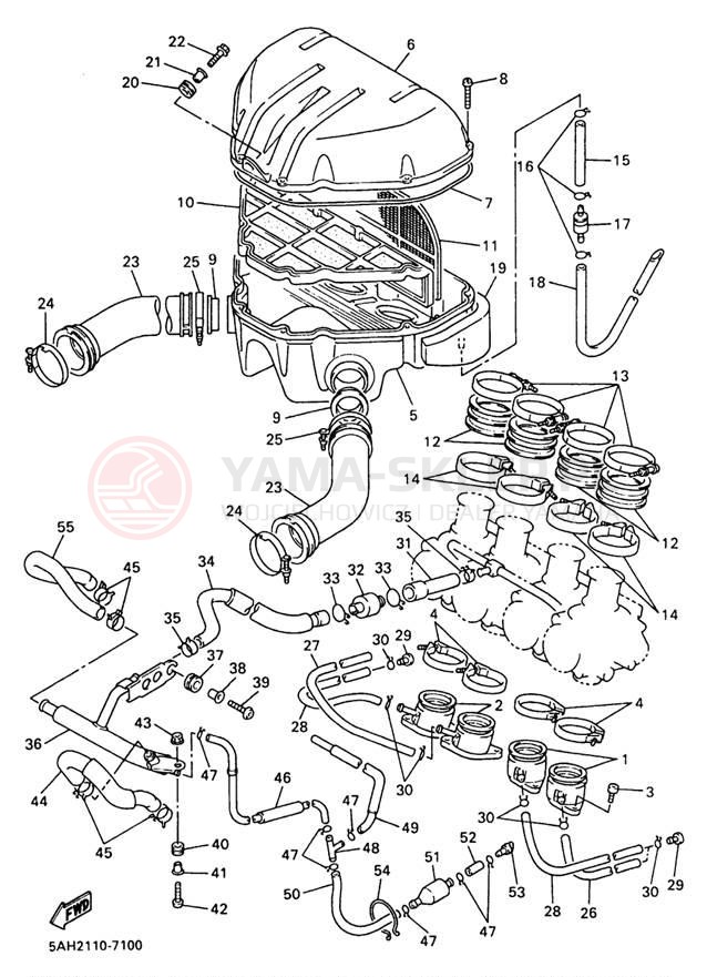 Schemat "Wtrysk paliwa" do Yamaha YZF600RJC/YZF600RJ