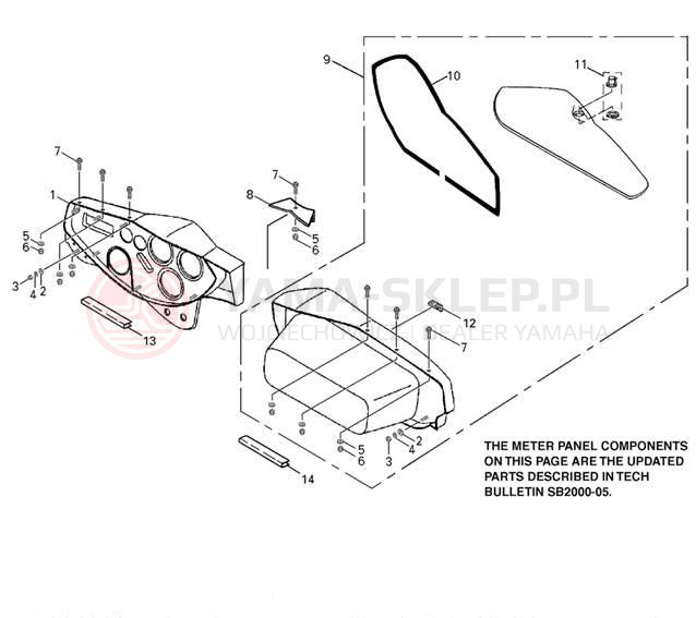 Schemat "HELM" do Yamaha XR1800 XRT1200Y