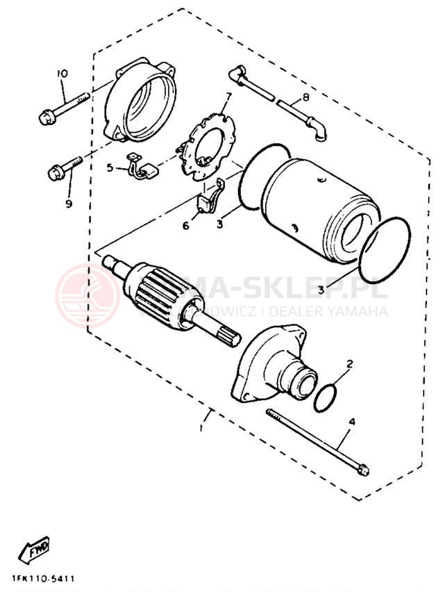Schemat "rozrusznik" do Yamaha V-MAX 1200 VMX12B/VMX12BC
