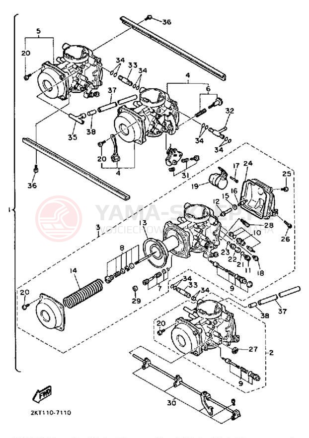 Schemat "Gaźnik" do Yamaha FZ700TC/FZ700T