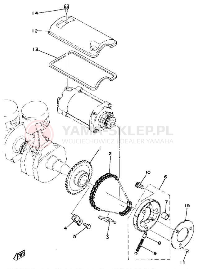 Schemat "rozrusznik" do Yamaha XS400D