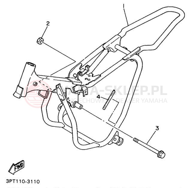 Schemat "rama" do Yamaha PW50J1