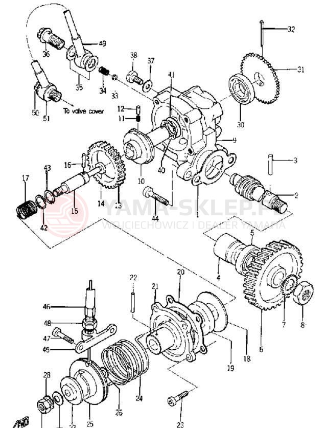 Schemat "Pompa olejowa" do Yamaha YG1