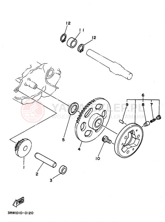 Schemat "rozrusznik" do Yamaha SEROW XT225K/XT225KC