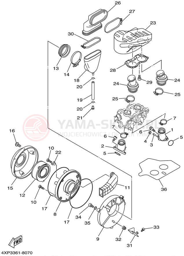 Schemat "Wtrysk paliwa" do Yamaha V-STAR CUSTOM XVS650NC/XVS650N