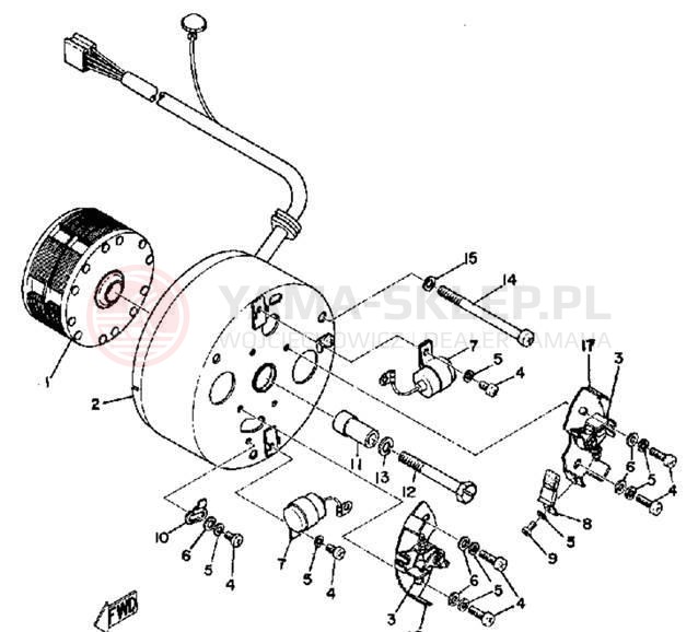Schemat "Układ zapłonowy" do Yamaha LS2