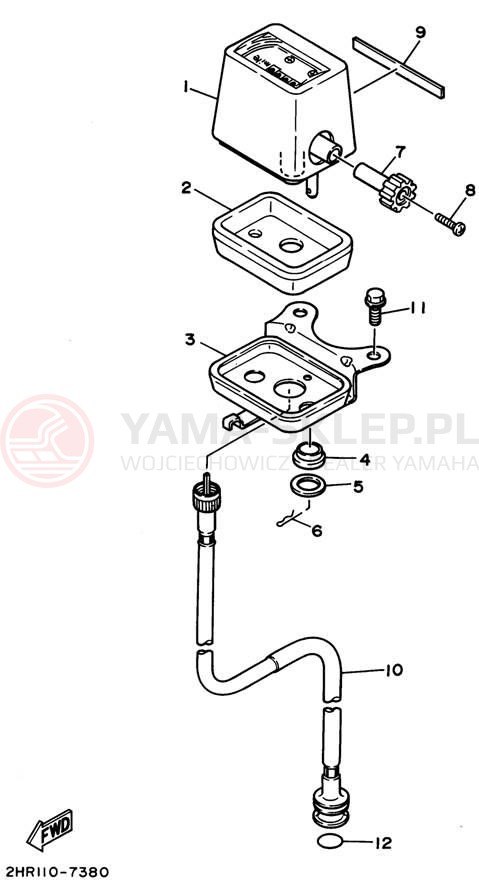 Schemat "licznik" do Yamaha BIG BEAR 4WD YFM350FWF
