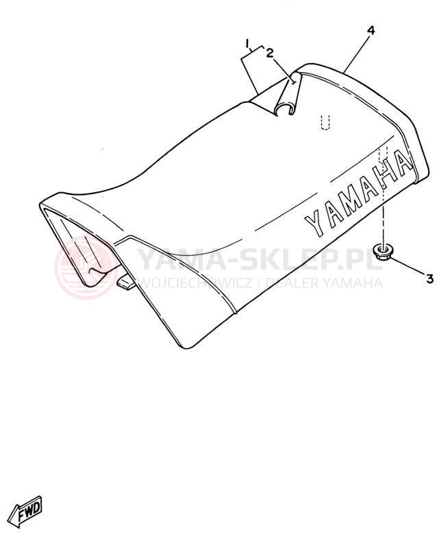 Schemat "siedzenie" do Yamaha PW80 PW80P