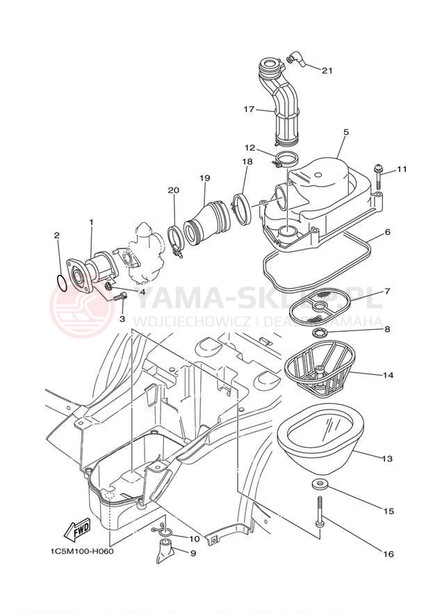 Schemat "Wtrysk paliwa" do Yamaha GRIZZLY 125 YFM125GBL
