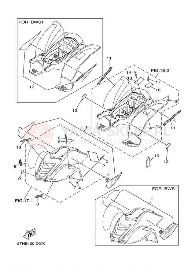 Schemat "naklejki" do Yamaha RAPTOR 80 YFM80RT