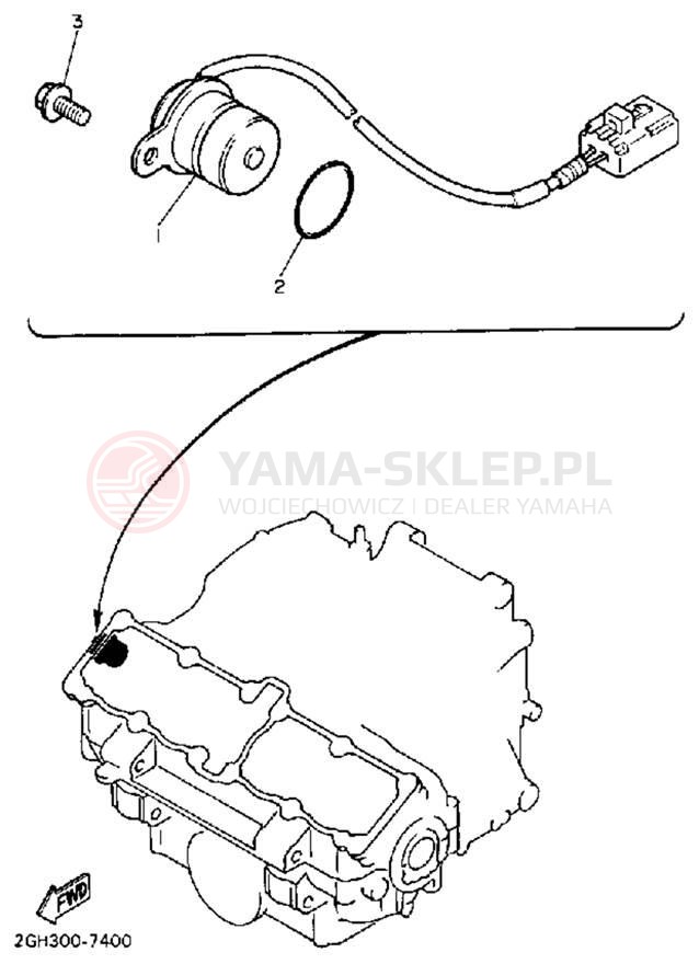 Schemat "Układ zapłonowy" do Yamaha FZR1000BC/FZR1000B