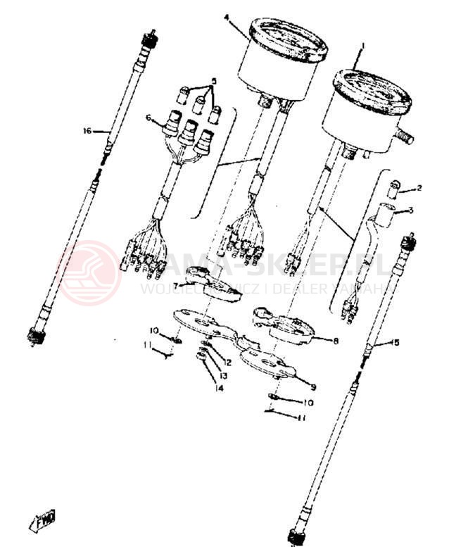Schemat "Przędkościomierz" do Yamaha DS7
