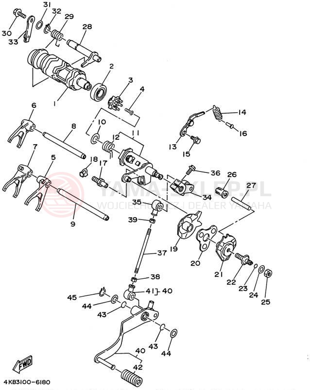 Schemat "Wodziki, automat" do Yamaha WOLVERINE YFM350FXP